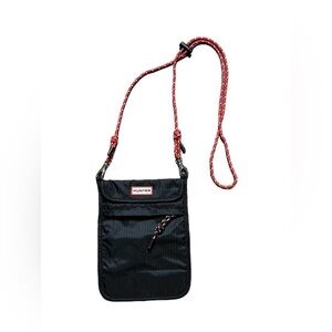 Hunter Original Packable Phone Pouch black Nylon Adjustable Crossbody Bag. New.